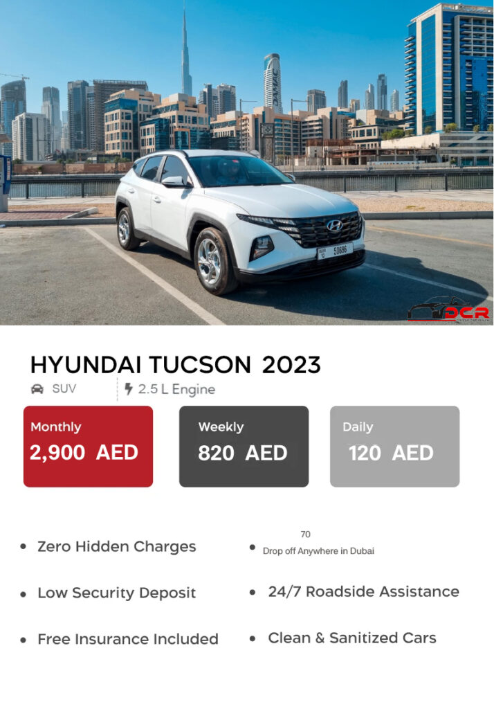 Hyunai-Tucson-2023-white-in-dubai