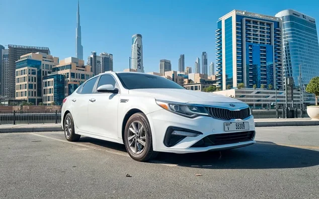Kia_Optima_2020 Duabi White Color