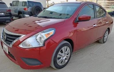 NISSAN VERSA 2020 red Dubai