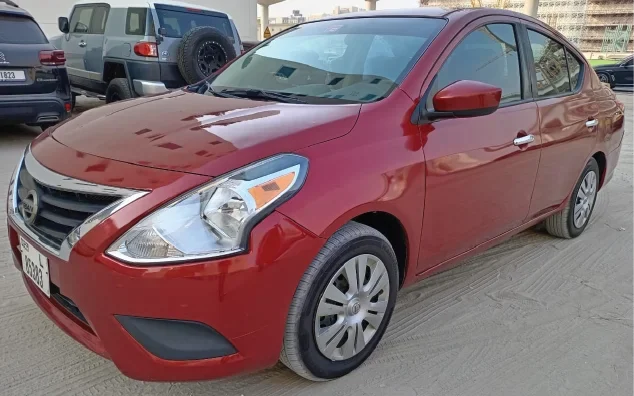 NISSAN VERSA 2020 red Dubai