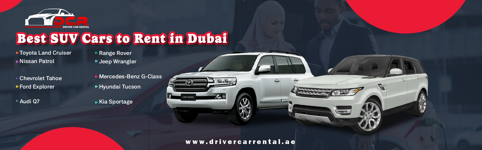 Best SUV Cars to rent in Dubai
