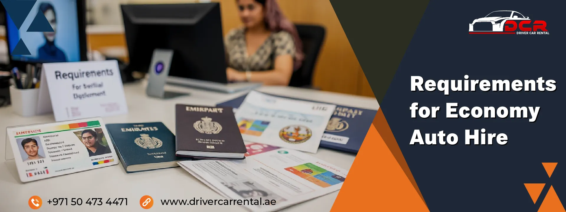 Detailed requirements for renting economy cars in Dubai, including valid driving licenses, Emirates ID for residents, and passports for tourists.